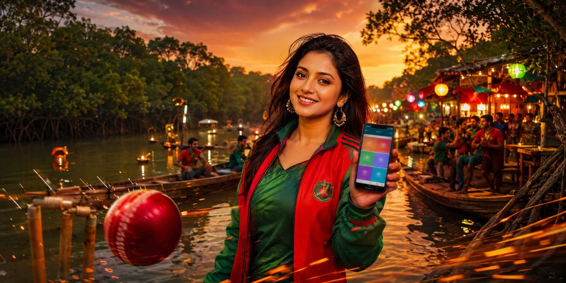 সুন্দরবনের রাতের বাজারে অনলাইন গেমিং পরিবেশ